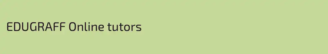EDUGRAFF Online tutors